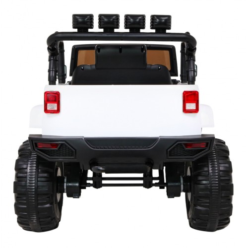 All Terrain Dobíjecí auto pro děti bílá Jeep Terrain Ride-On + Remote + Světla Zvuky