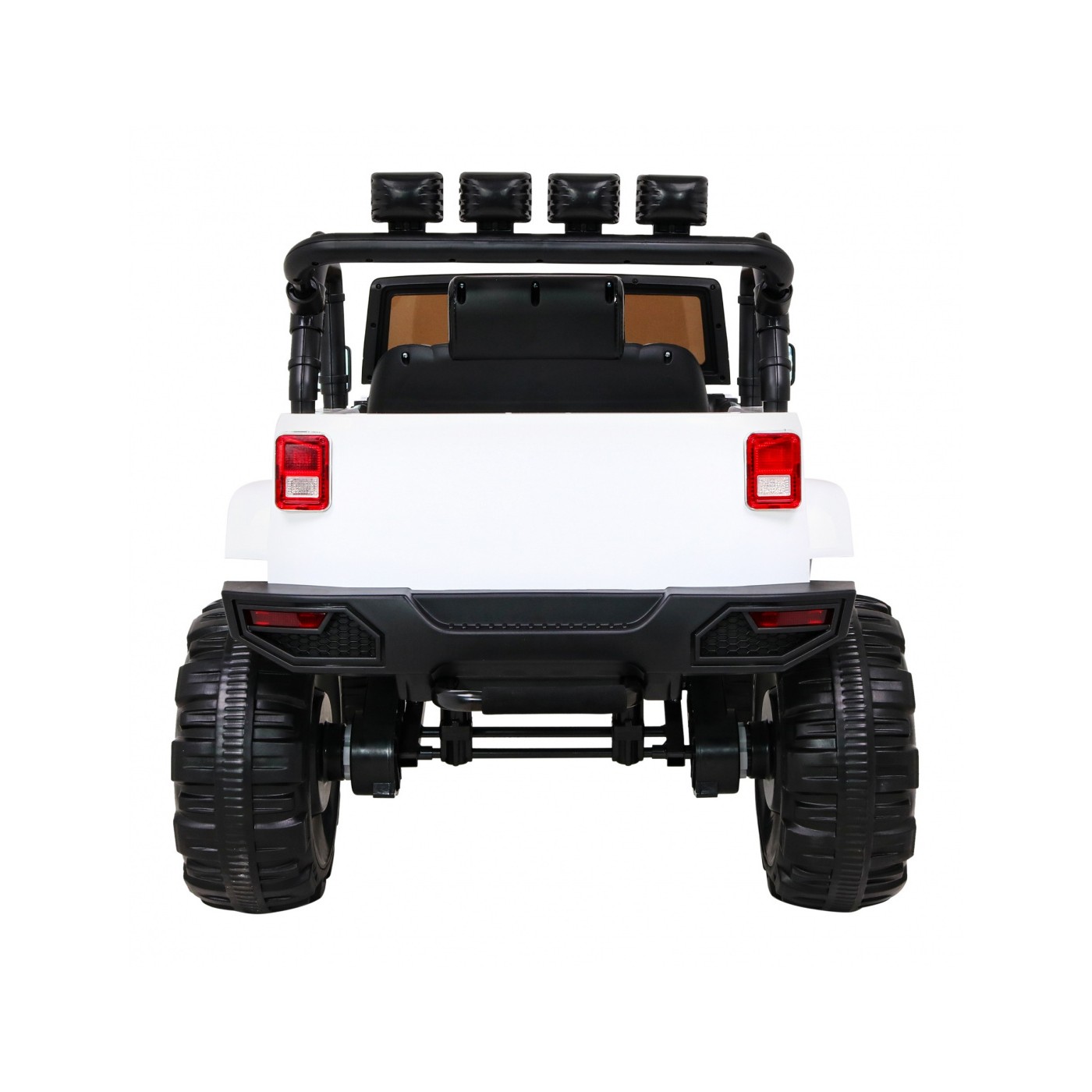All Terrain Dobíjecí auto pro děti bílá Jeep Terrain Ride-On + Remote + Světla Zvuky