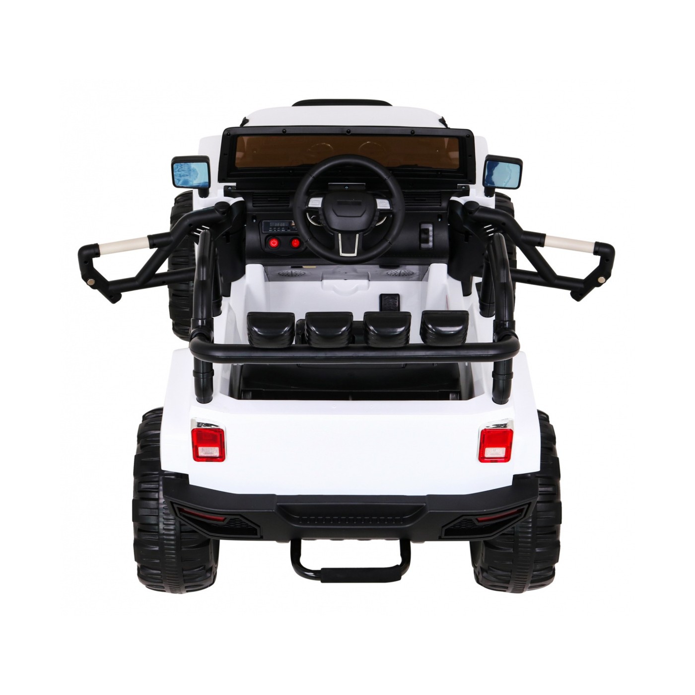 All Terrain Dobíjecí auto pro děti bílá Jeep Terrain Ride-On + Remote + Světla Zvuky