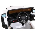 All Terrain Dobíjecí auto pro děti bílá Jeep Terrain Ride-On + Remote + Světla Zvuky