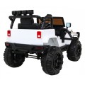 All Terrain Dobíjecí auto pro děti bílá Jeep Terrain Ride-On + Remote + Světla Zvuky