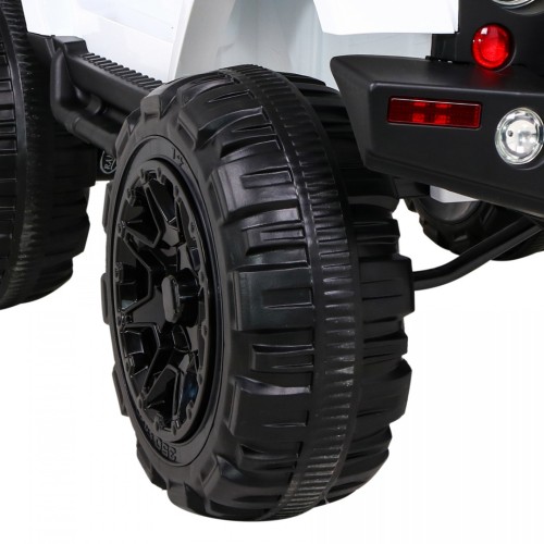 All Terrain Dobíjecí auto pro děti bílá Jeep Terrain Ride-On + Remote + Světla Zvuky