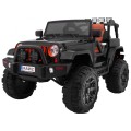 All Terrain dobíjecí auto pro děti černý Jeep terénní auto dálkové světlo