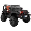 All Terrain dobíjecí auto pro děti černý Jeep terénní auto dálkové světlo