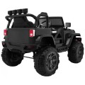 All Terrain dobíjecí auto pro děti černý Jeep terénní auto dálkové světlo