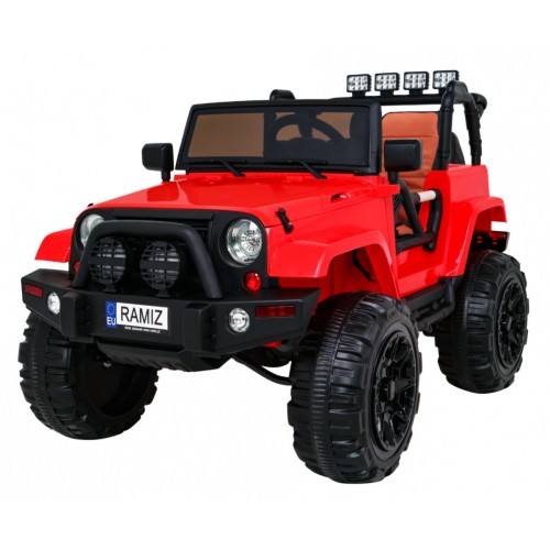 All Terrain Dobíjecí auto pro děti Červený Jeep Terénní auto Dálkové světlo Buggy
