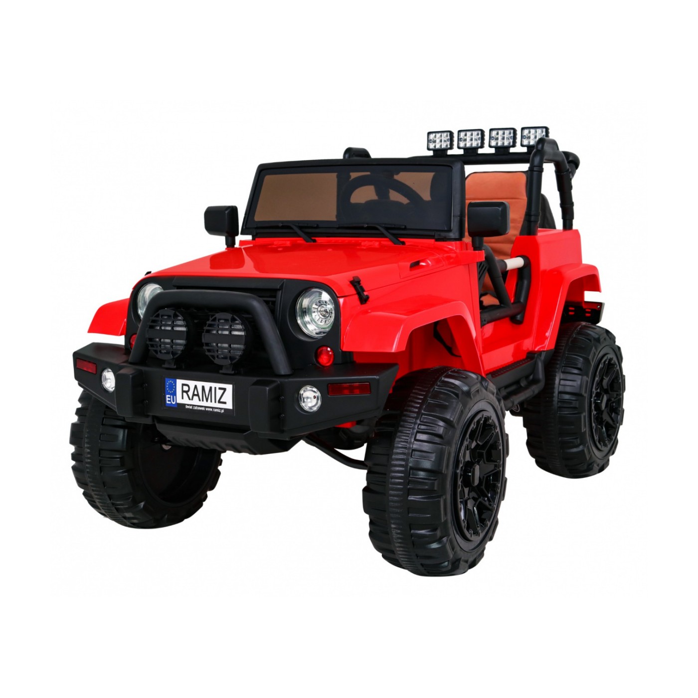All Terrain Dobíjecí auto pro děti Červený Jeep Terénní auto Dálkové světlo Buggy
