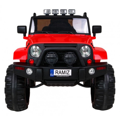 All Terrain Dobíjecí auto pro děti Červený Jeep Terénní auto Dálkové světlo Buggy