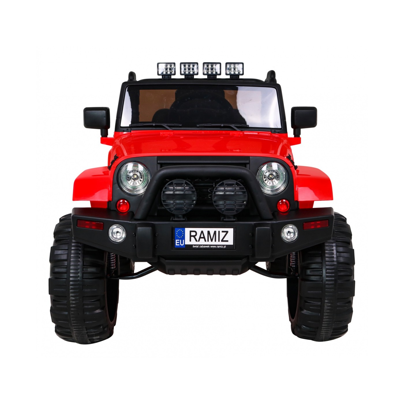 All Terrain Dobíjecí auto pro děti Červený Jeep Terénní auto Dálkové světlo Buggy