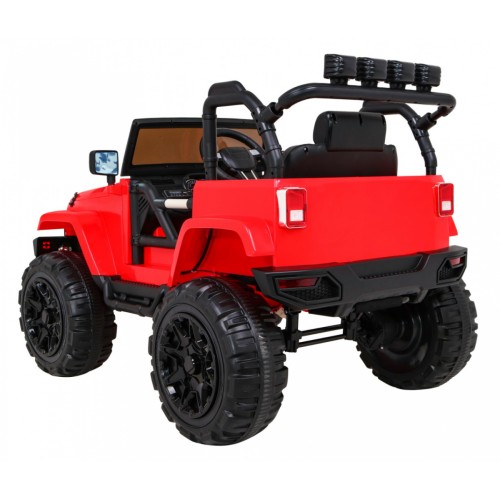 All Terrain Dobíjecí auto pro děti Červený Jeep Terénní auto Dálkové světlo Buggy