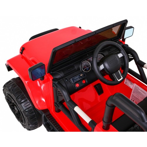 All Terrain Dobíjecí auto pro děti Červený Jeep Terénní auto Dálkové světlo Buggy