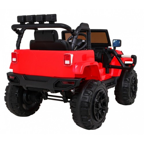 All Terrain Dobíjecí auto pro děti Červený Jeep Terénní auto Dálkové světlo Buggy