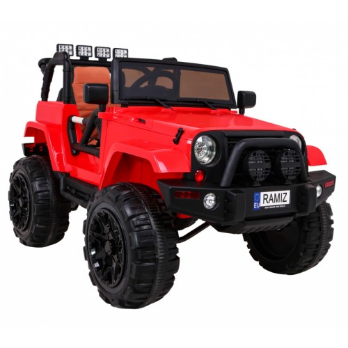 All Terrain Dobíjecí auto pro děti Červený Jeep Terénní auto Dálkové světlo Buggy