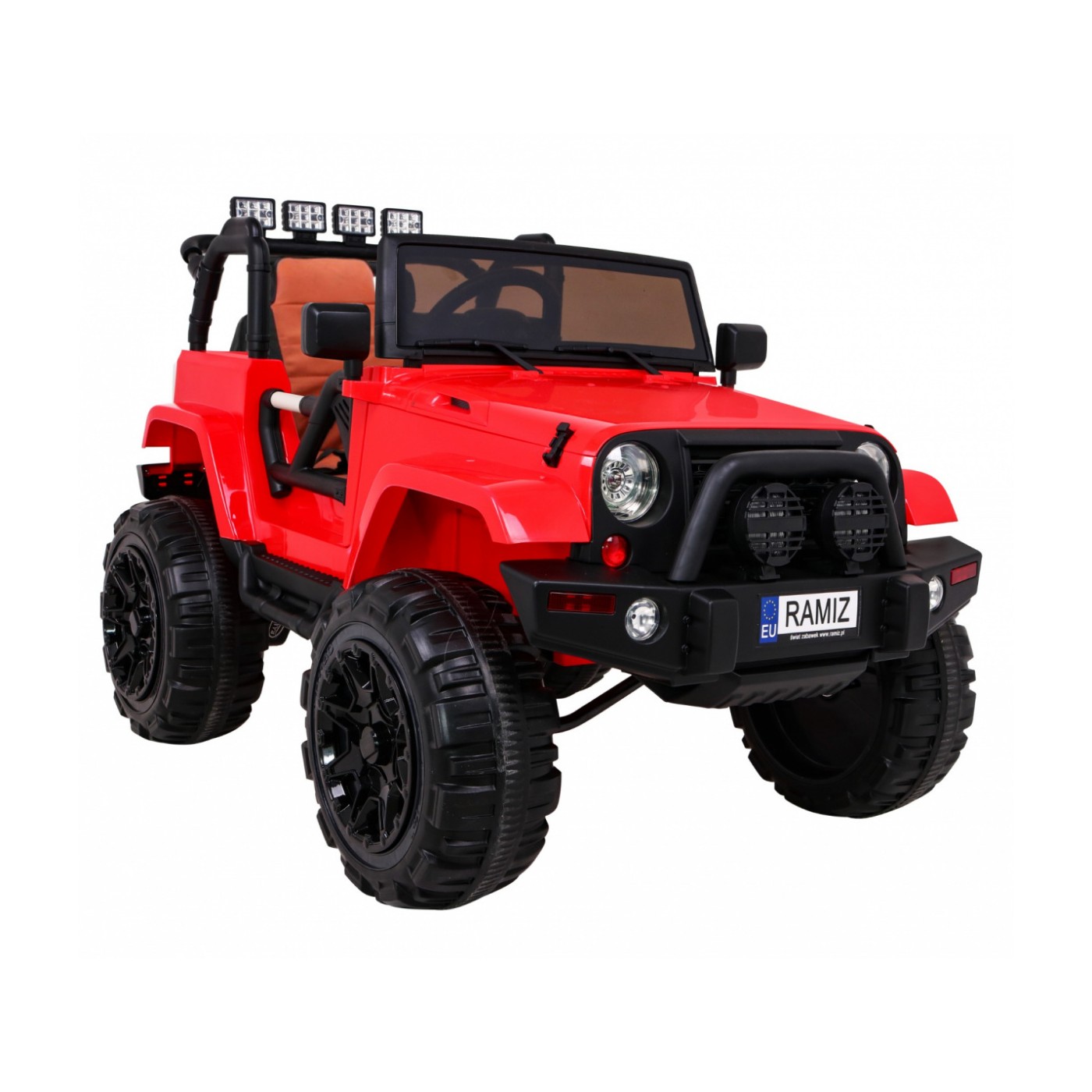 All Terrain Dobíjecí auto pro děti Červený Jeep Terénní auto Dálkové světlo Buggy