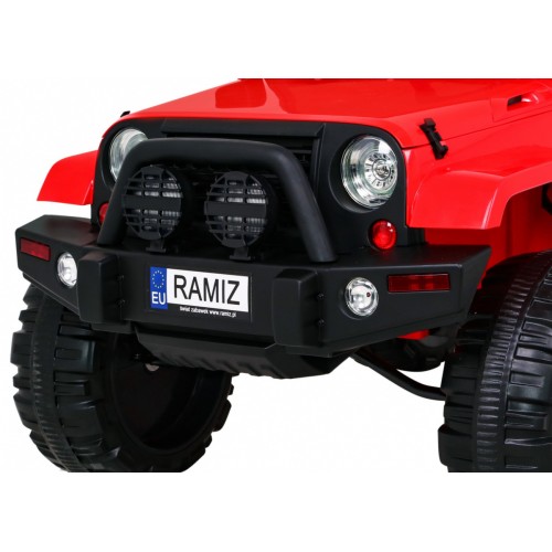 All Terrain Dobíjecí auto pro děti Červený Jeep Terénní auto Dálkové světlo Buggy