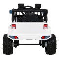 Autko Jeep Dark Night na baterii pro děti bílá + pomalý start + EVA + audio LED