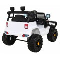 Autko Jeep Dark Night na baterii pro děti bílá + pomalý start + EVA + audio LED