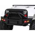 Autko Jeep Dark Night na baterii pro děti bílá + pomalý start + EVA + audio LED
