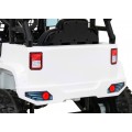 Autko Jeep Dark Night na baterii pro děti bílá + pomalý start + EVA + audio LED