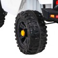Autko Jeep Dark Night na baterii pro děti bílá + pomalý start + EVA + audio LED