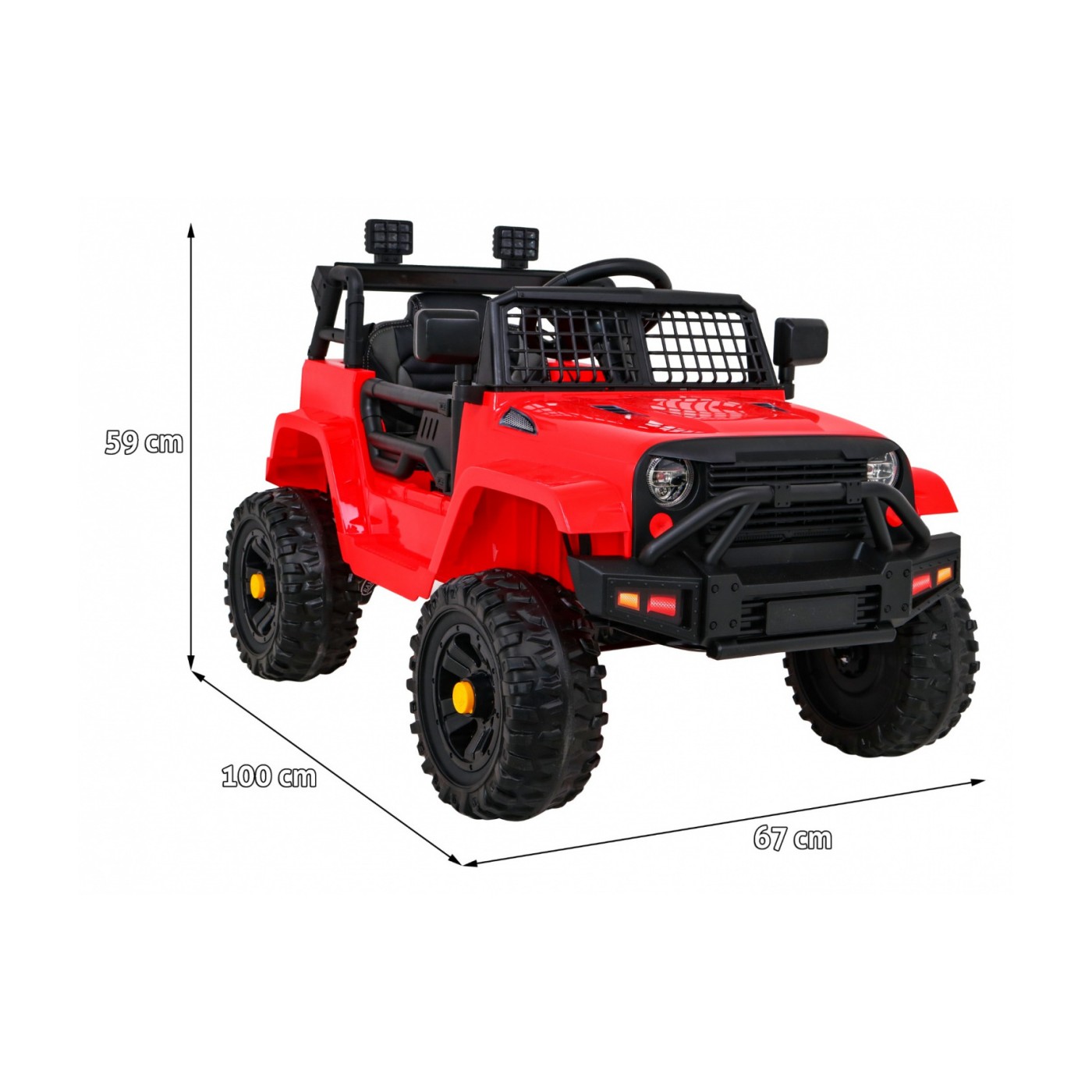 Jeep Dark Night Vehicle červený