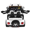 Jeep Wrangler Rubicon dětská baterie bílá dálkové rádio MP3 LED kola EVA