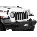 Jeep Wrangler Rubicon dětská baterie bílá dálkové rádio MP3 LED kola EVA