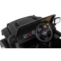 Jeep Wrangler Rubicon dětská baterie černá + dálkové ovládání + rádio MP3 LED + kola EVA