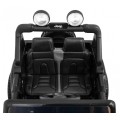 Jeep Wrangler Rubicon dětská baterie černá + dálkové ovládání + rádio MP3 LED + kola EVA