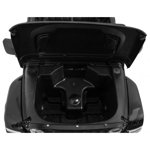 Jeep Wrangler Rubicon dětská baterie černá + dálkové ovládání + rádio MP3 LED + kola EVA