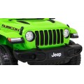 Jeep Wrangler Rubicon dětská baterie zelená dálkové rádio MP3 LED kola EVA