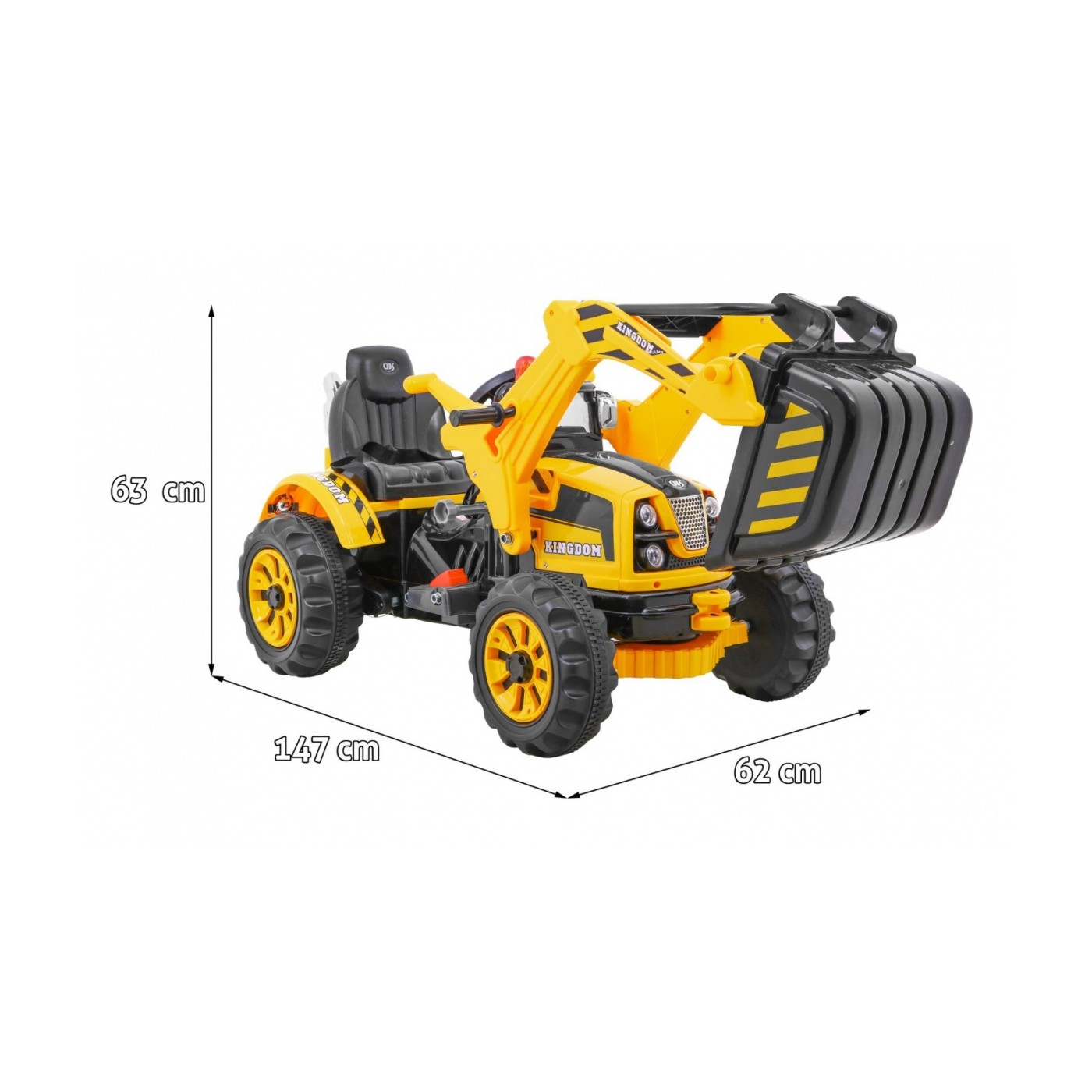 Rypadlo Traktor žlutá