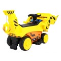 Bateriové rypadlo pro dětský traktor žlutý + Pohyblivá Lyska + Audio LED