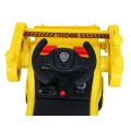 Bateriové rypadlo pro dětský traktor žlutý + Pohyblivá Lyska + Audio LED