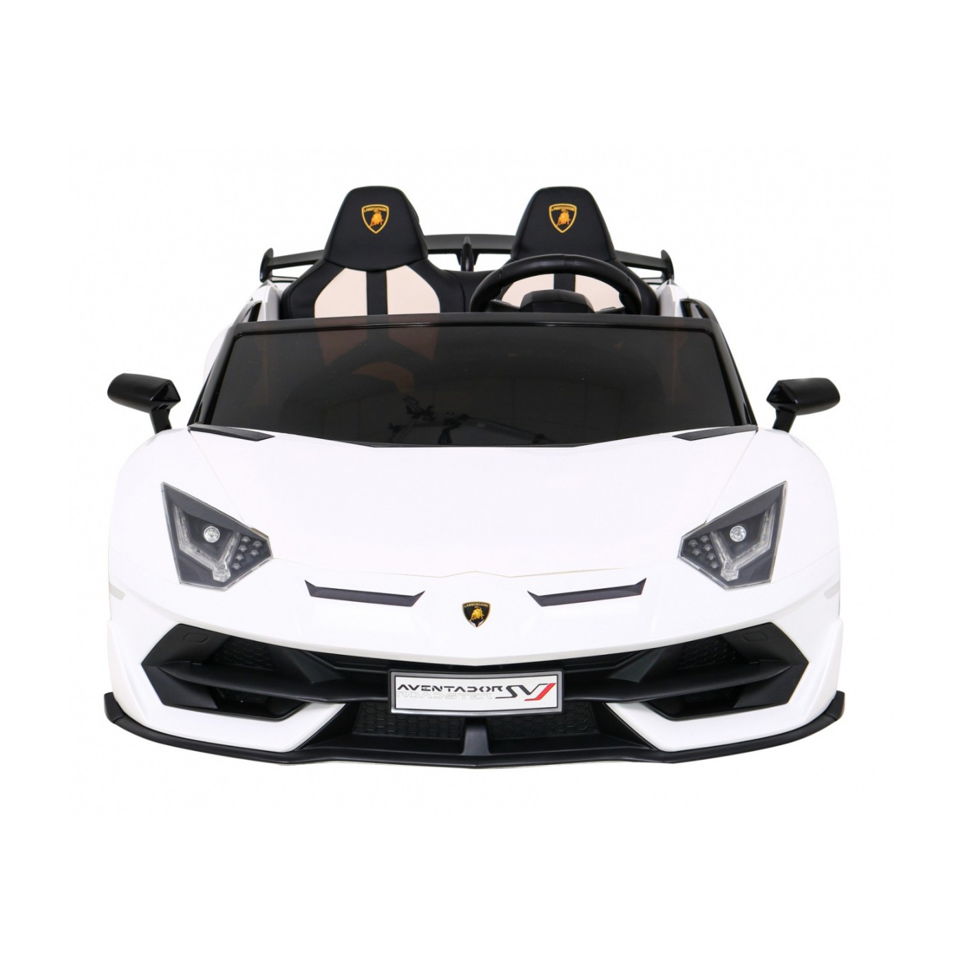 Lamborghini SVJ DRIFT pro 2 děti bílá + funkce Drift + dálkové ovládání + MP3 LED + pomalý start