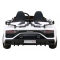 Lamborghini SVJ DRIFT pro 2 děti bílá + funkce Drift + dálkové ovládání + MP3 LED + pomalý start
