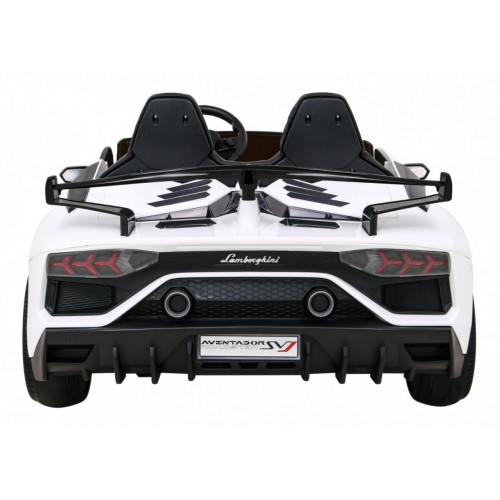 Lamborghini SVJ DRIFT pro 2 děti bílá + funkce Drift + dálkové ovládání + MP3 LED + pomalý start
