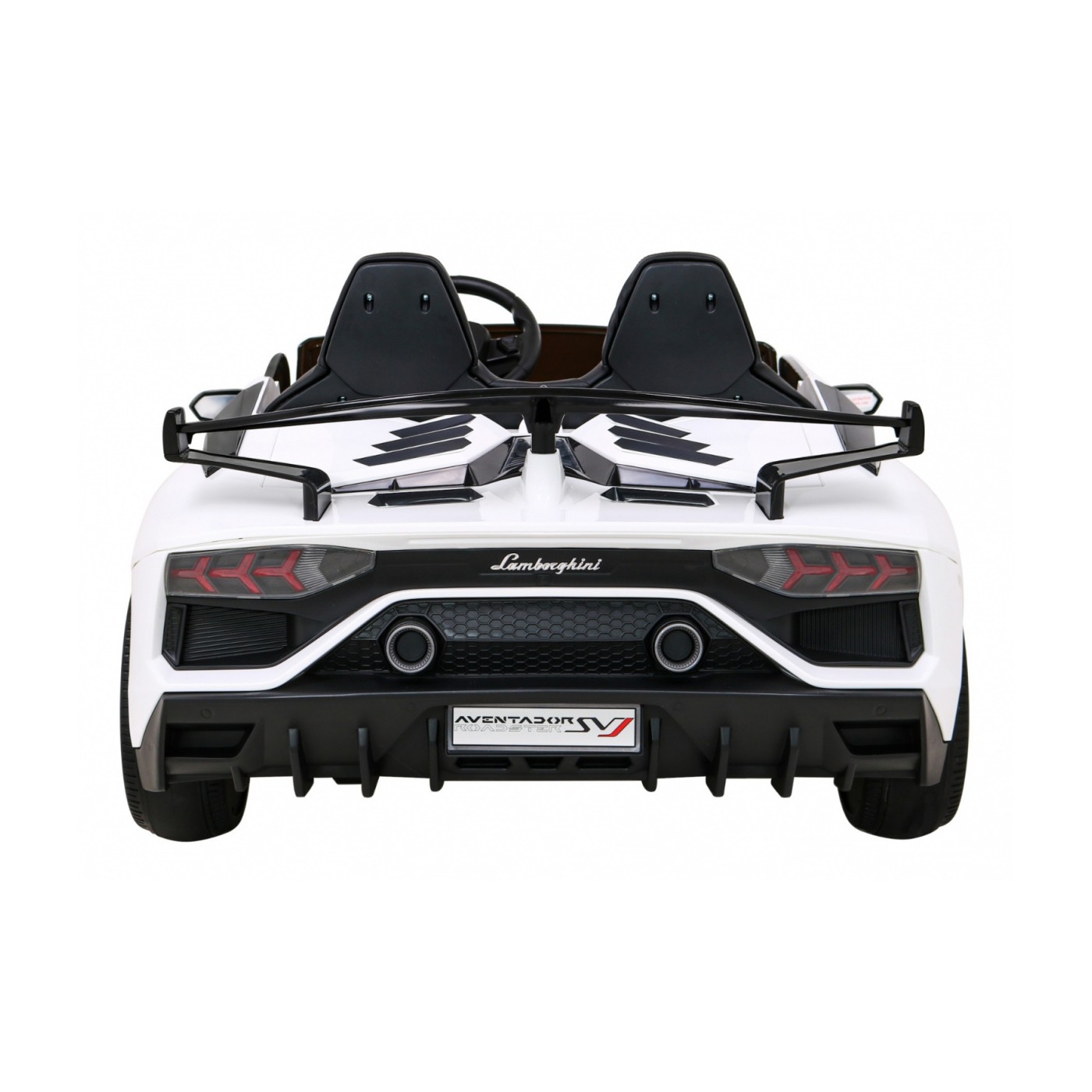 Lamborghini SVJ DRIFT pro 2 děti bílá + funkce Drift + dálkové ovládání + MP3 LED + pomalý start