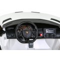 Lamborghini SVJ DRIFT pro 2 děti bílá + funkce Drift + dálkové ovládání + MP3 LED + pomalý start