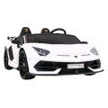 Lamborghini SVJ DRIFT pro 2 děti bílá + funkce Drift + dálkové ovládání + MP3 LED + pomalý start