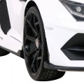 Lamborghini SVJ DRIFT pro 2 děti bílá + funkce Drift + dálkové ovládání + MP3 LED + pomalý start