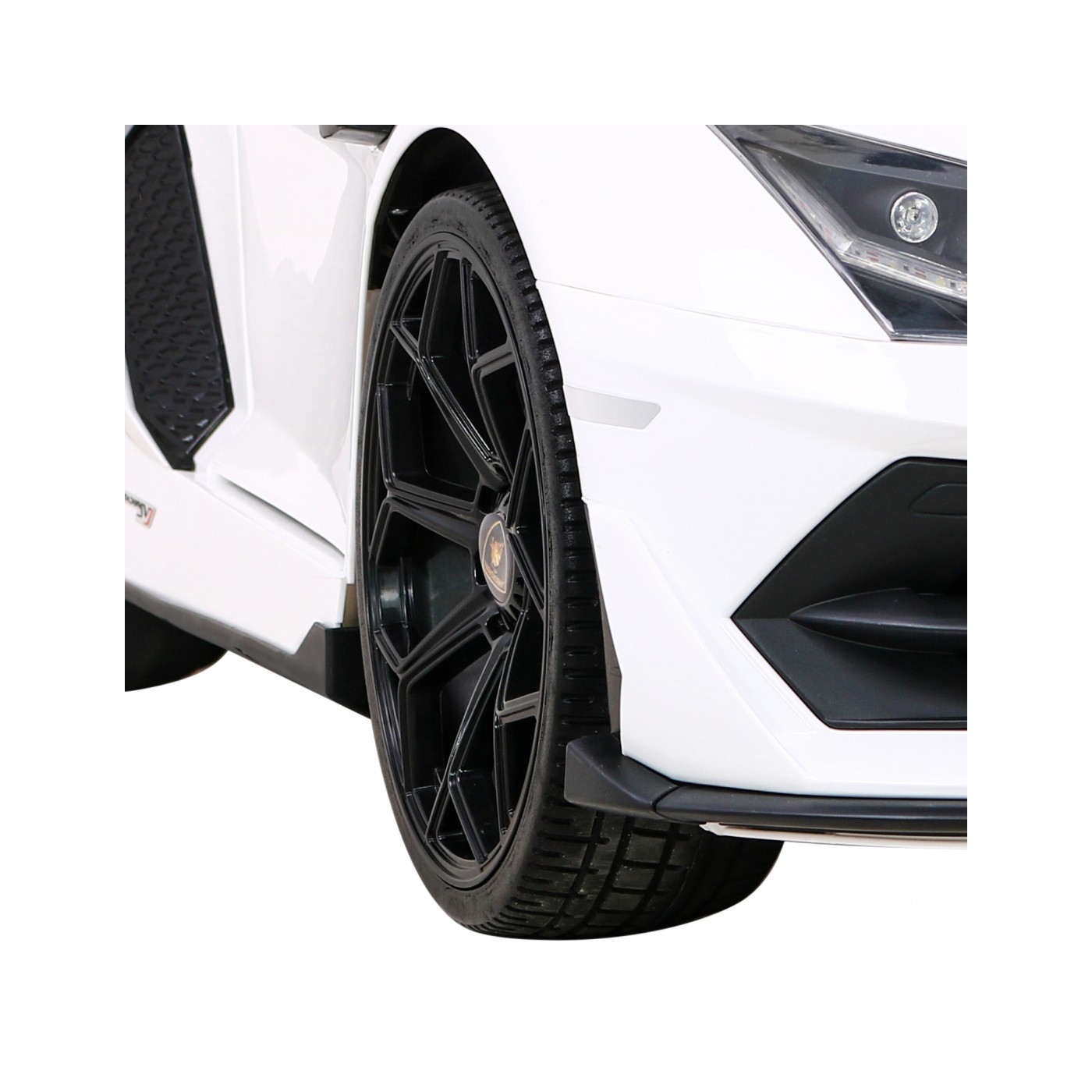 Lamborghini SVJ DRIFT pro 2 děti bílá + funkce Drift + dálkové ovládání + MP3 LED + pomalý start