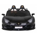 Lamborghini SVJ DRIFT pro 2 děti černá + funkce Drift + dálkové ovládání + MP3 LED + pomalý start