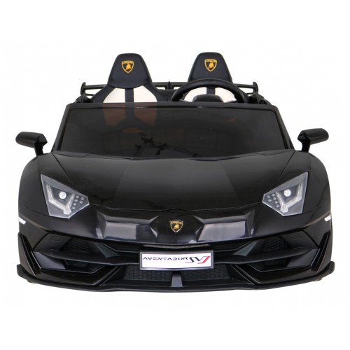 Lamborghini SVJ DRIFT pro 2 děti černá + funkce Drift + dálkové ovládání + MP3 LED + pomalý start