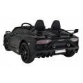 Lamborghini SVJ DRIFT pro 2 děti černá + funkce Drift + dálkové ovládání + MP3 LED + pomalý start