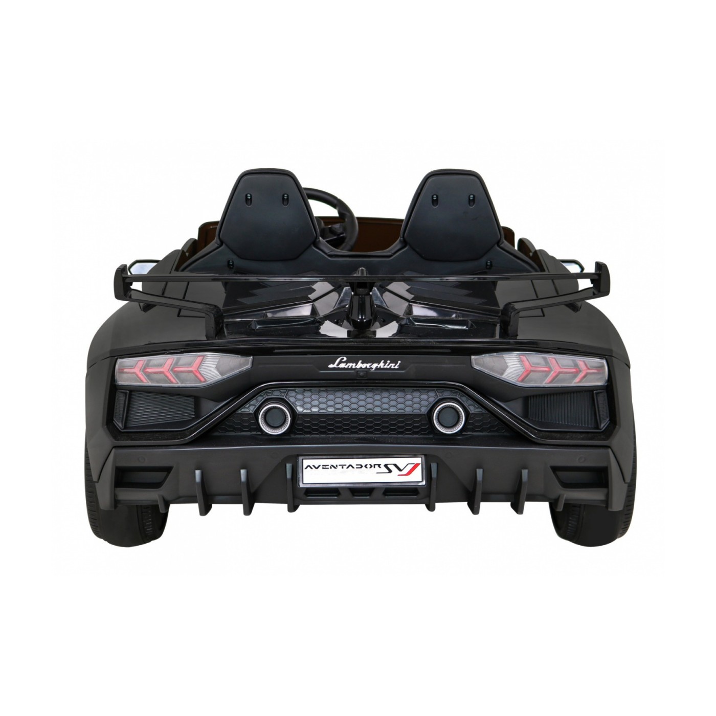 Lamborghini SVJ DRIFT pro 2 děti černá + funkce Drift + dálkové ovládání + MP3 LED + pomalý start