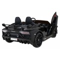 Lamborghini SVJ DRIFT pro 2 děti černá + funkce Drift + dálkové ovládání + MP3 LED + pomalý start