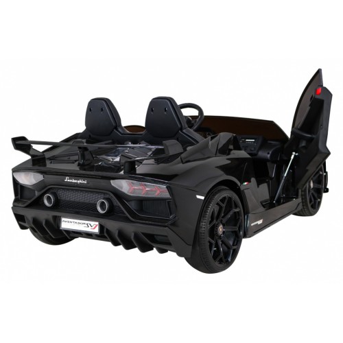 Lamborghini SVJ DRIFT pro 2 děti černá + funkce Drift + dálkové ovládání + MP3 LED + pomalý start