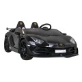 Lamborghini SVJ DRIFT pro 2 děti černá + funkce Drift + dálkové ovládání + MP3 LED + pomalý start