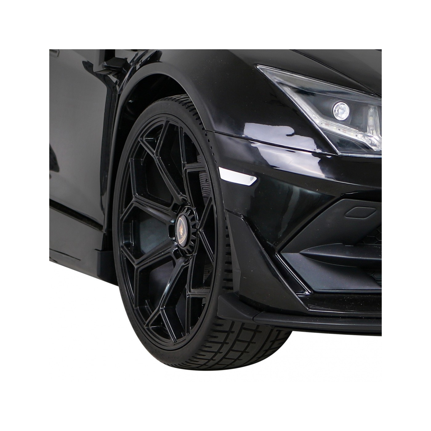 Lamborghini SVJ DRIFT pro 2 děti černá + funkce Drift + dálkové ovládání + MP3 LED + pomalý start